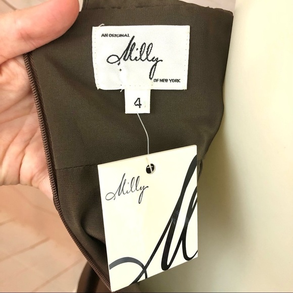 NWT Milly Crochet Lace Silk Cottagecore Dress - Picture 11 of 12